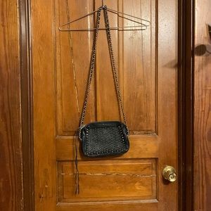 Rebecca Mincoff Studded Cross Body Bag in Black